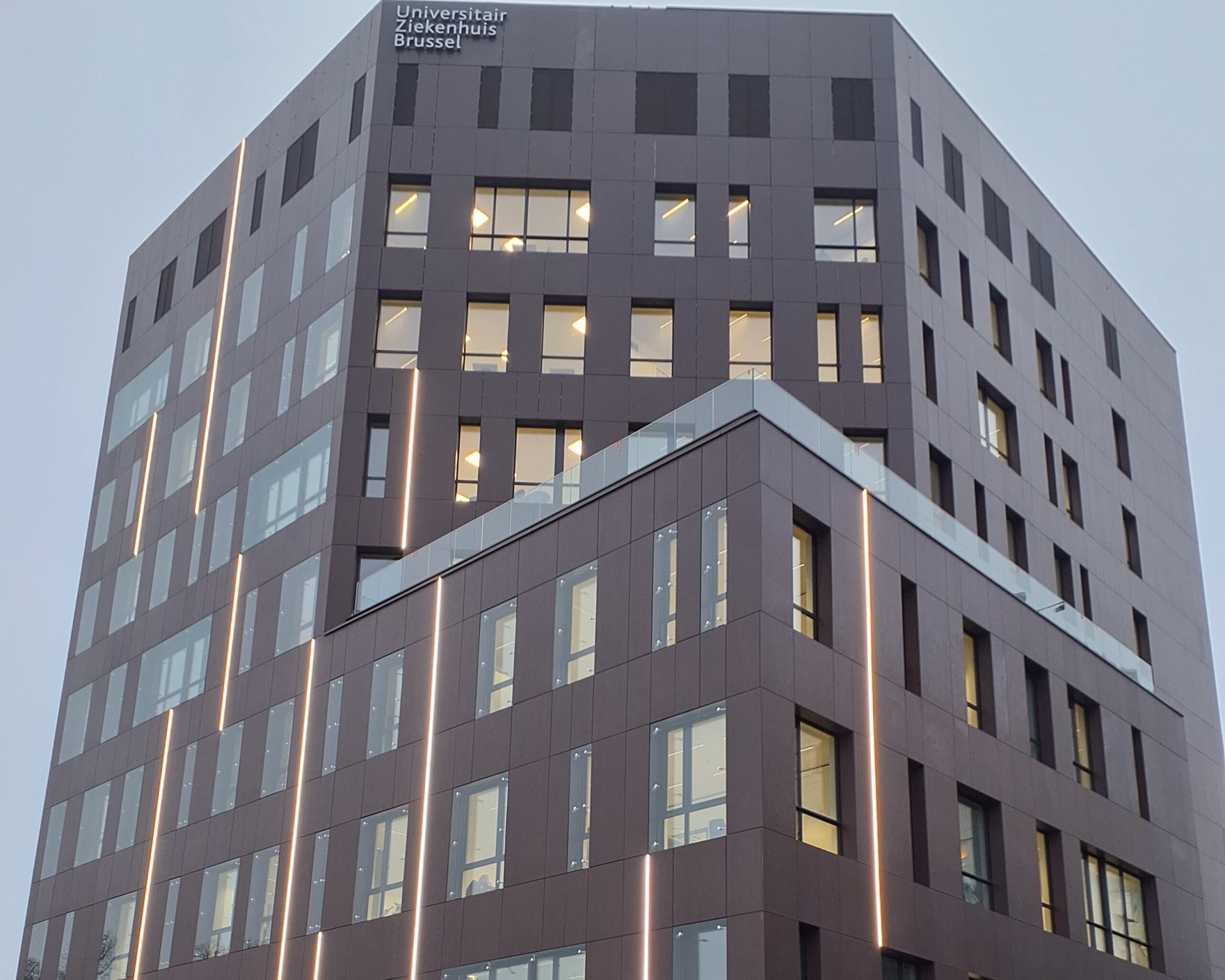 Multitechnieken voor het nieuwe onthaalgebouw Landmark van UZ Brussel